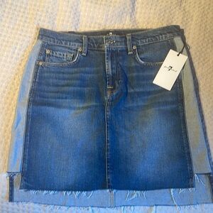 7 for All Mankind denim skirt, size 29, NWT